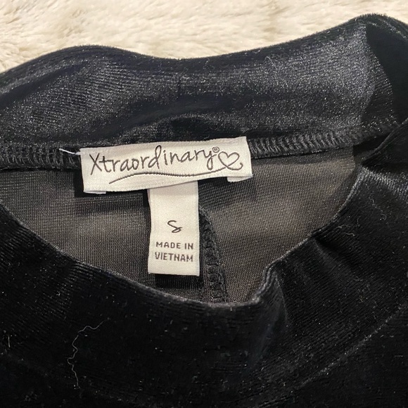 NWT💕Xtraordinary Lon Sleeve Mock Neck Rhinestone Trim Pullover Dress Size S - Picture 11 of 12